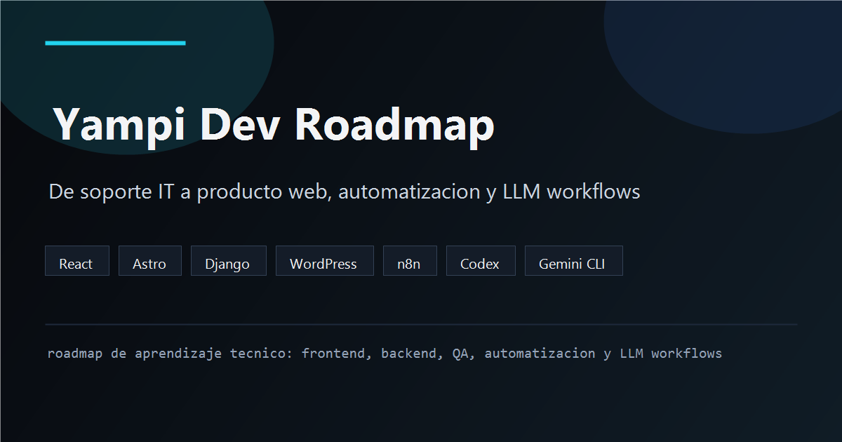 Yampi Dev Roadmap preview